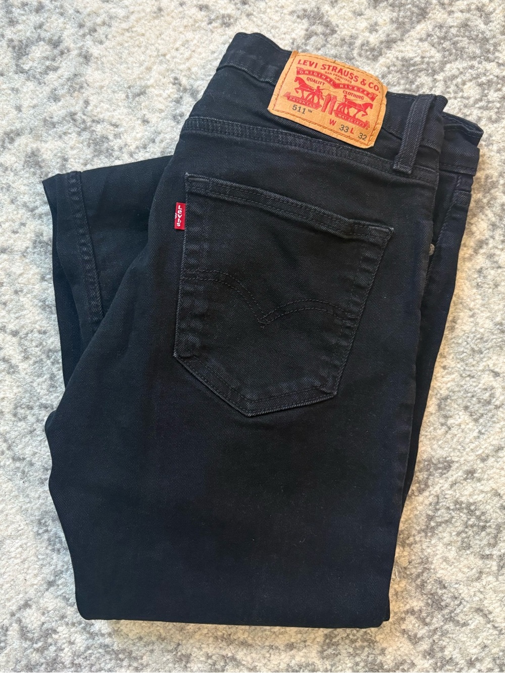 Levi's Men’s 511 Black 511 Slim Jeans